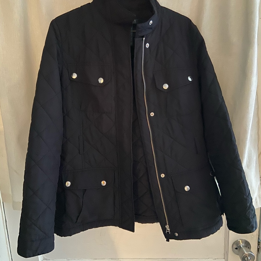ralph lauren coat black quilted barn jacket